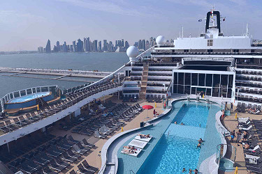 This Brand-new Cruise Ship Has the Largest Dry Slide at Sea, a Gin Bar, and  14 Hot Tubs — and It Started Sailing Today